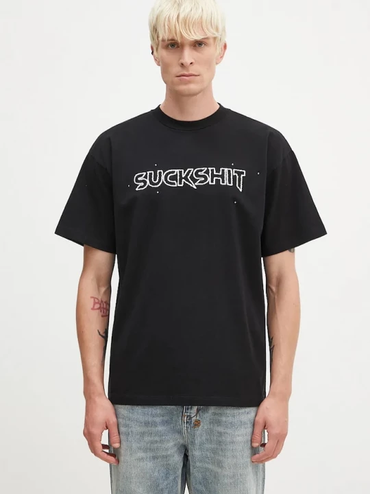 Obrázek produktu Aries Bavlněné tričko Aries Suckshit SS Tee černá