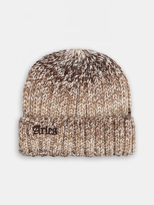 Obrázek produktu Aries Čepice s příměsí vlny Aries Rib Knit Space Dye hnědá