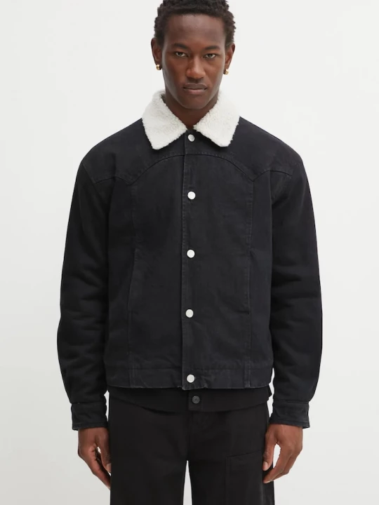 Obrázek produktu Aries Džínová bunda Aries Sherpa Denim Car Coat černá