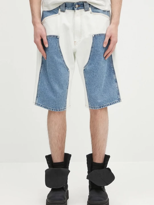 Obrázek produktu Aries Džínové šortky Aries Patchwork Western Carpenter Shorts modrá