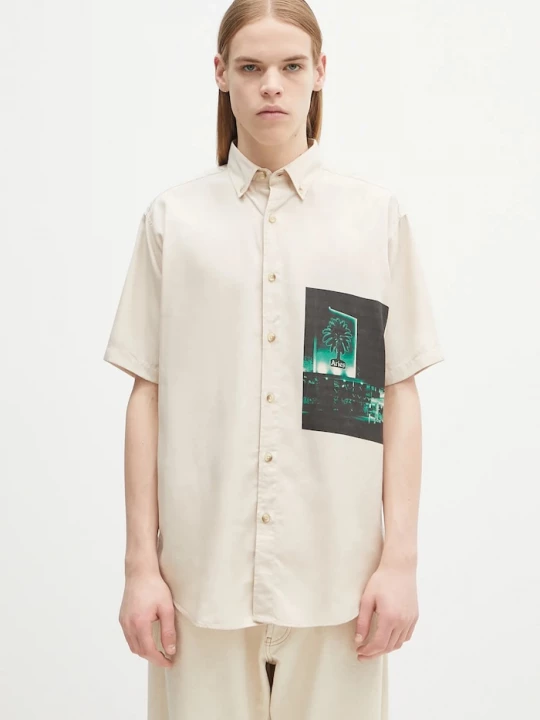 Obrázek produktu Aries Košile Aries Motel Graphic Work Shirt béžová