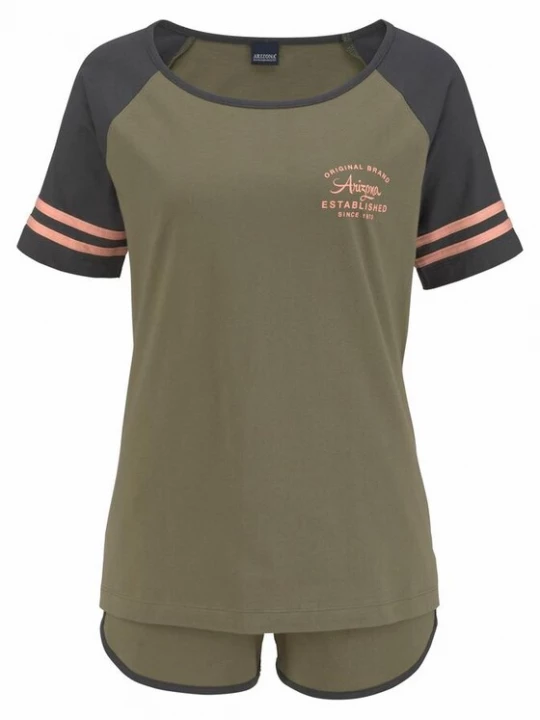Obrázek produktu ARIZONA Pyžamo  tmavě modrá / khaki / meruňková