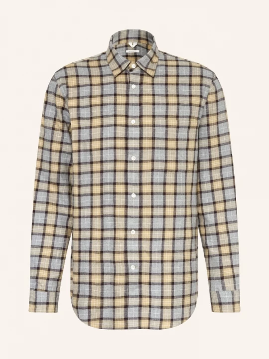 Obrázek produktu Arket Flanelová Košile Relaxed Fit šedá / velbloudí / tmavě hnědá
