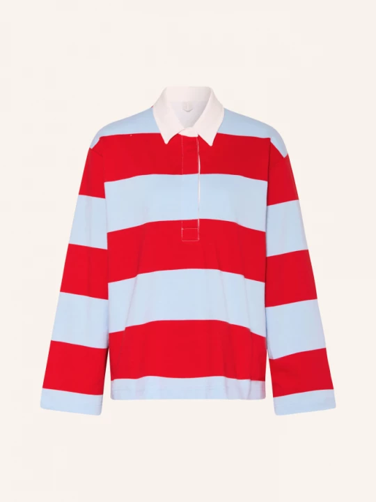 Obrázek produktu Arket Jerseyové Polo Tričko tmavě modrá / červená
