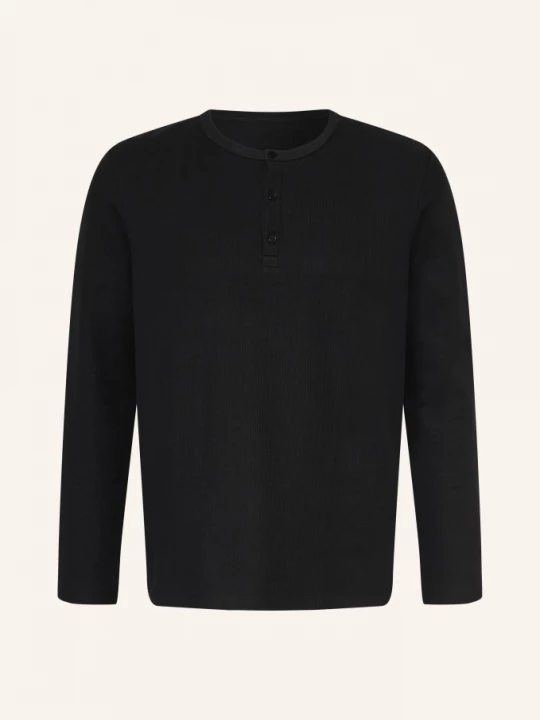 Obrázek produktu Arket Tričko S Výstřihem Henley černá