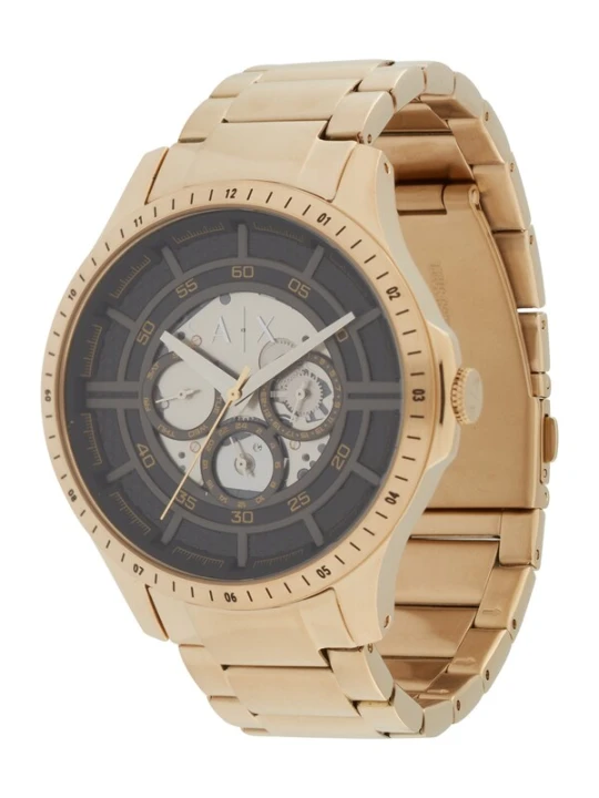 Obrázek produktu ARMANI EXCHANGE Analogové hodinky 'HAMPTON' zlatá / černá