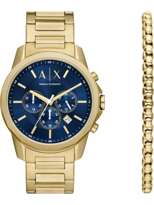 Obrázek produktu ARMANI EXCHANGE Analogové hodinky tmavě modrá / zlatá