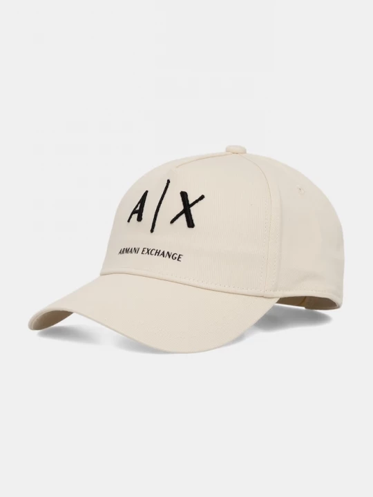 Obrázek produktu Armani Exchange baseballová čepice pánská bavlněná béžová
