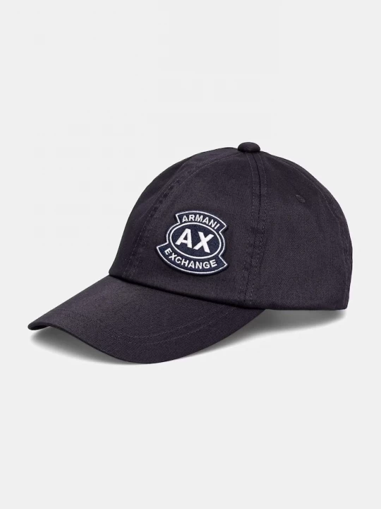 Obrázek produktu Armani Exchange baseballová čepice pánská bavlněná černá