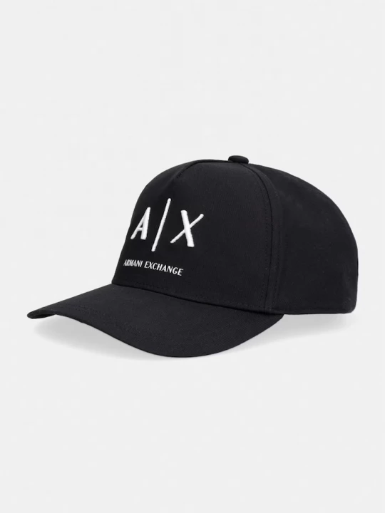 Obrázek produktu Armani Exchange baseballová čepice pánská bavlněná černá