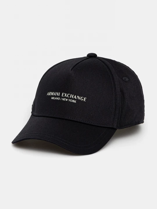 Obrázek produktu Armani Exchange Bavlněná baseballová čepice černá
