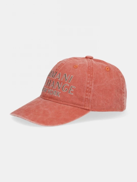 Obrázek produktu Armani Exchange Bavlněná baseballová čepice Armani Exchange oranžová