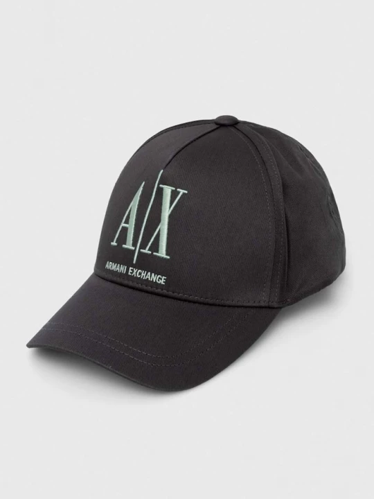 Obrázek produktu Armani Exchange Bavlněná baseballová čepice zelená