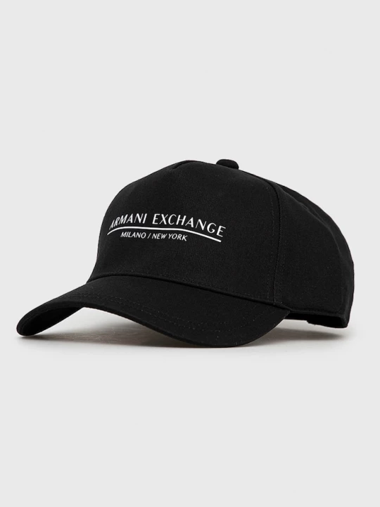 Obrázek produktu Armani Exchange Bavlněná čepice Armani Exchange černá