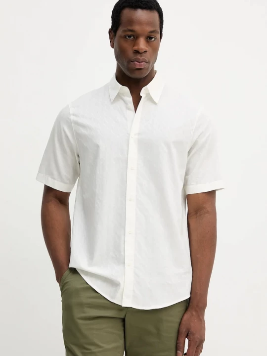 Obrázek produktu Armani Exchange Bavlněná košile Armani Exchange béžová