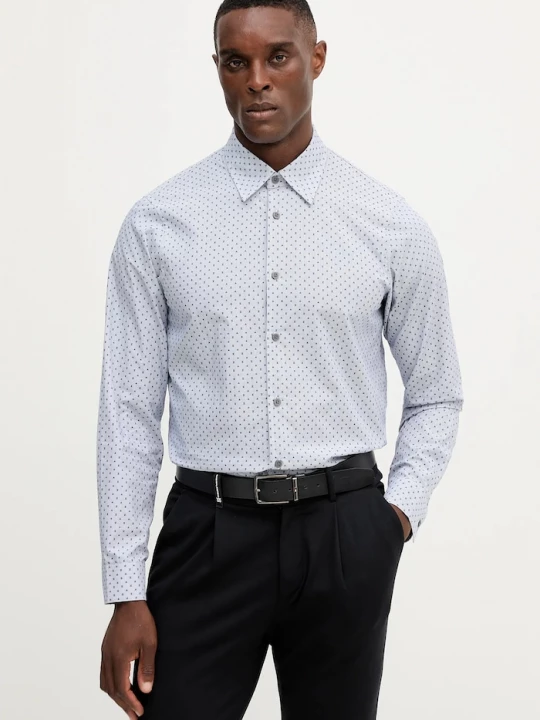 Obrázek produktu Armani Exchange Bavlněná košile Armani Exchange modrá