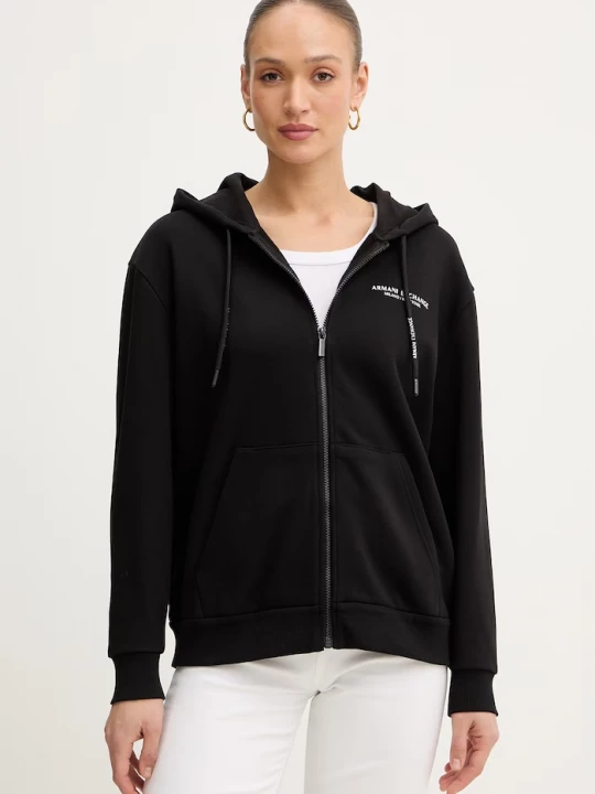 Obrázek produktu Armani Exchange Bavlněná mikina Armani Exchange černá