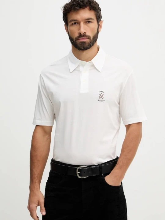 Obrázek produktu Armani Exchange Bavlněné polo tričko Armani Exchange béžová