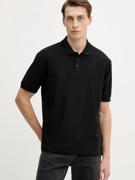 Obrázek produktu Armani Exchange Bavlněné polo tričko černá