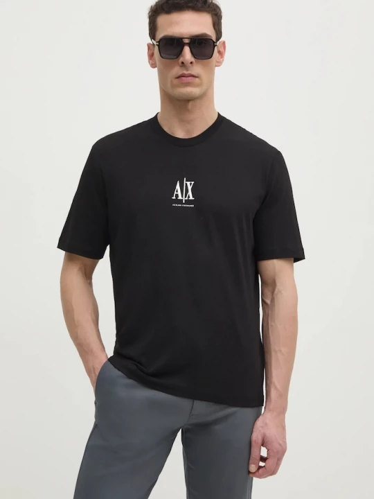 Obrázek produktu Armani Exchange Bavlněné tričko černá
