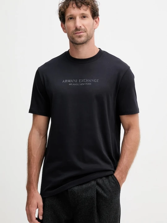 Obrázek produktu Armani Exchange Bavlněné tričko černá