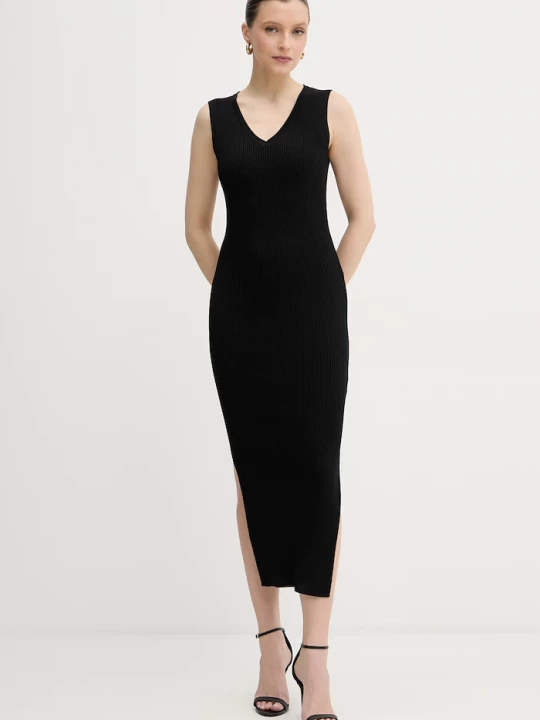 Obrázek produktu Armani Exchange bodycon šaty z viskózy černá