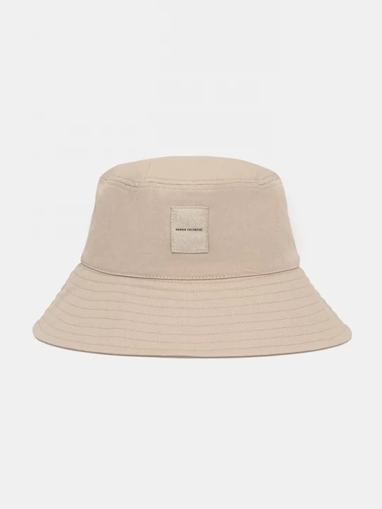 Obrázek produktu Armani Exchange bucket klobouk dámský bavlněný béžová