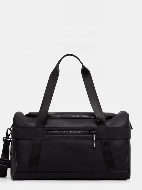 Obrázek produktu Armani Exchange cestovní taška pánská z imitace kůže černá