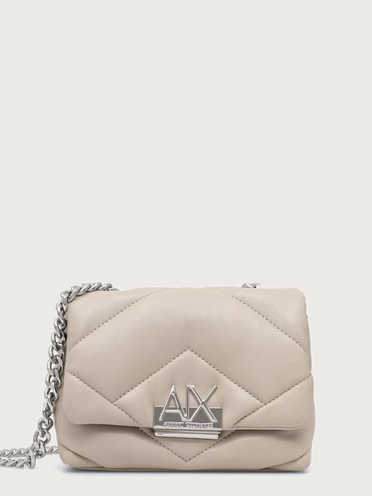 Obrázek produktu Armani Exchange crossbody kabelka dámská z imitace kůže béžová