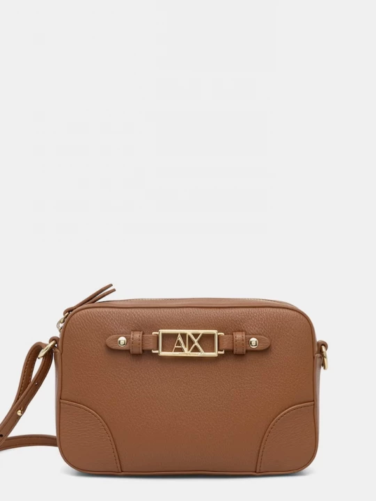 Obrázek produktu Armani Exchange crossbody kabelka dámská z imitace kůže hnědá