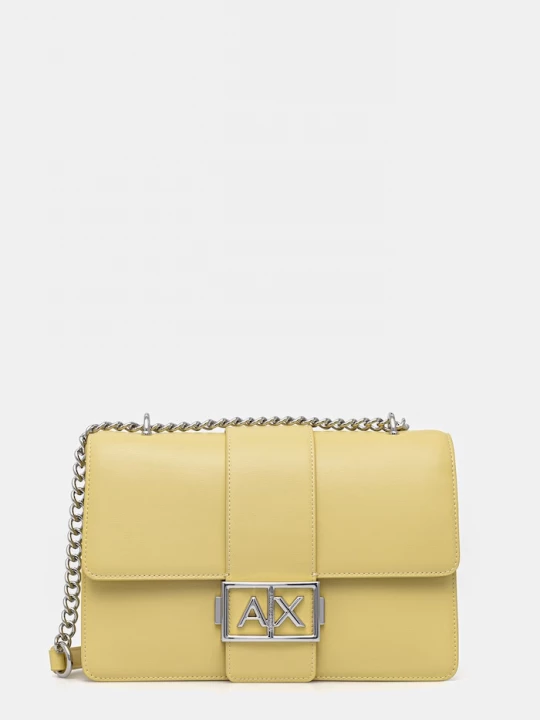 Obrázek produktu Armani Exchange crossbody kabelka dámská z imitace kůže žlutá