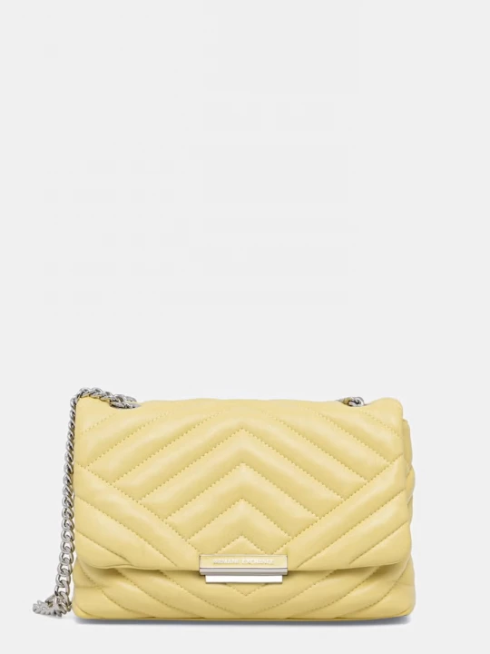 Obrázek produktu Armani Exchange crossbody kabelka dámská z imitace kůže žlutá