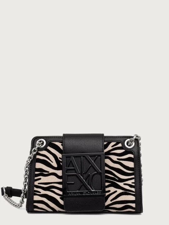 Obrázek produktu Armani Exchange crossbody kabelka dámská z imitace semiše černá