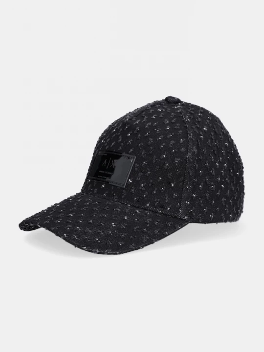 Obrázek produktu Armani Exchange Džínová baseballová čepice Armani Exchange černá