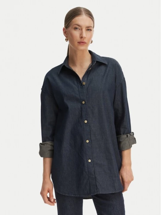 Obrázek produktu Armani Exchange džínová košile XW002258 AF21337 MB001 Tmavomodrá Relaxed Fit