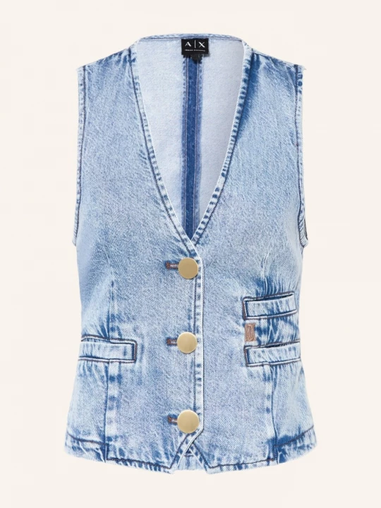 Obrázek produktu Armani Exchange Džínová Vesta tmavě modrá