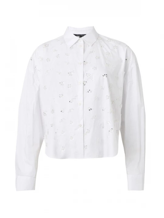 Obrázek produktu ARMANI EXCHANGE Halenka stříbrná / průhledná / bílá