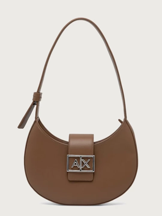 Obrázek produktu Armani Exchange hobo kabelka dámská z imitace kůže béžová