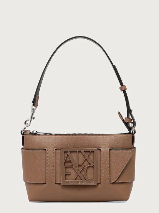 Obrázek produktu Armani Exchange hobo kabelka dámská z imitace kůže béžová
