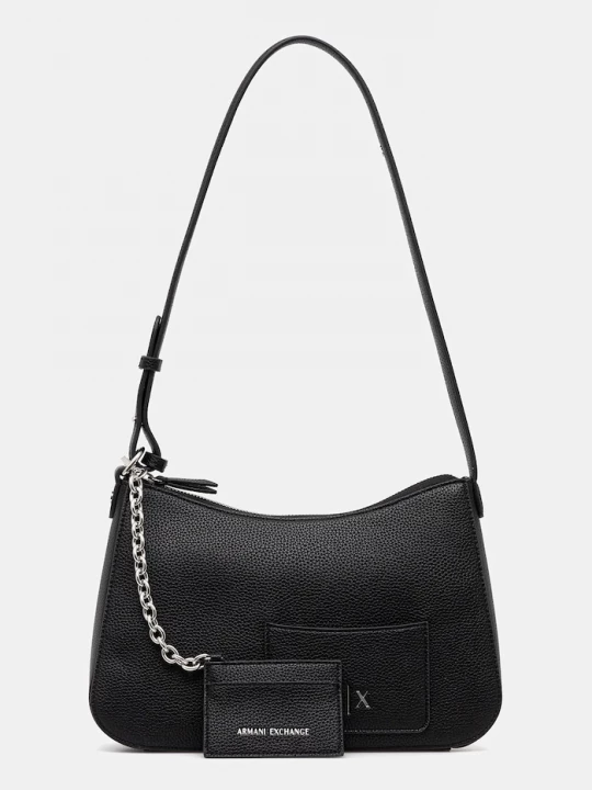 Obrázek produktu Armani Exchange hobo kabelka dámská z imitace kůže černá