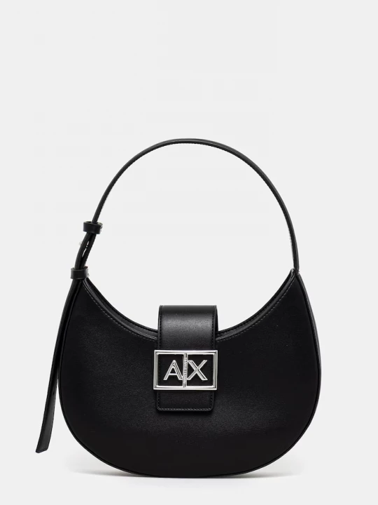 Obrázek produktu Armani Exchange hobo kabelka dámská z imitace kůže černá