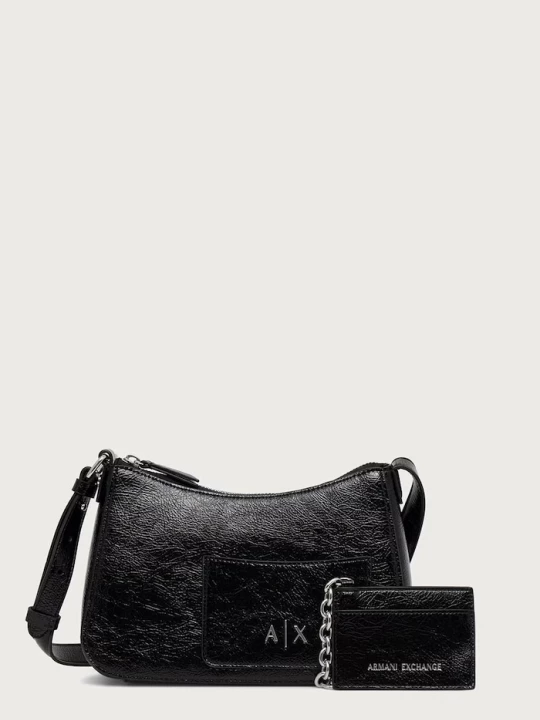 Obrázek produktu Armani Exchange hobo kabelka dámská z imitace kůže černá