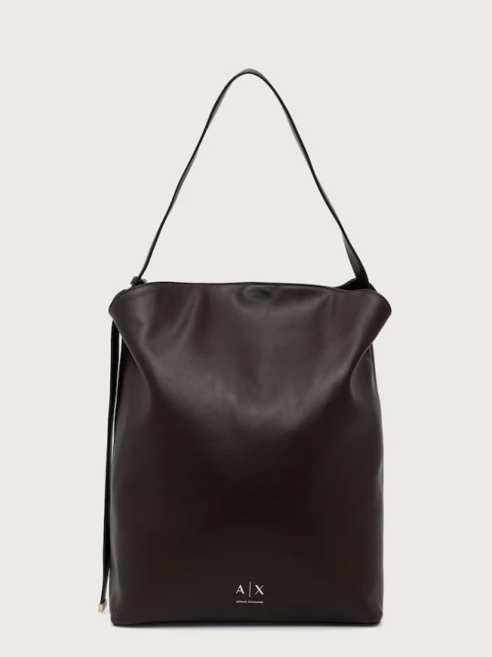 Obrázek produktu Armani Exchange hobo kabelka dámská z imitace kůže hnědá