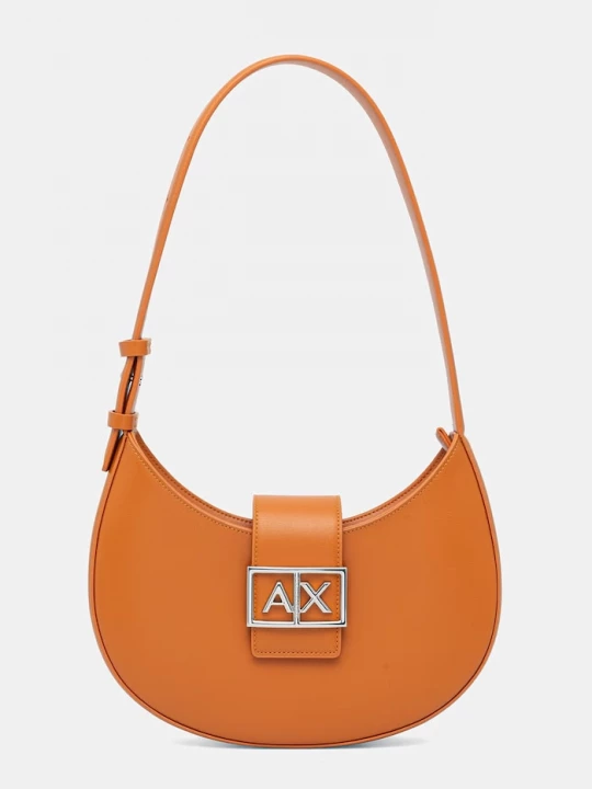 Obrázek produktu Armani Exchange hobo kabelka dámská z imitace kůže oranžová