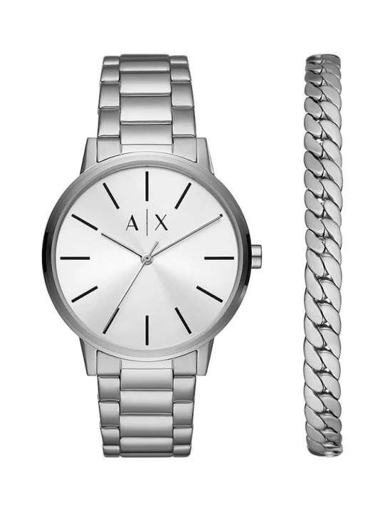 Obrázek produktu Armani Exchange Hodinky a náramek Armani Exchange stříbrná