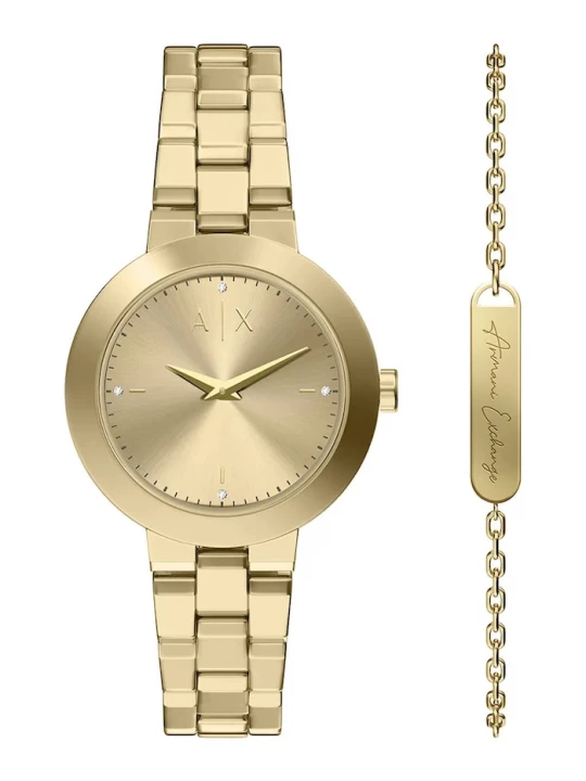 Obrázek produktu Armani Exchange hodinky dámské Jackie zlatá