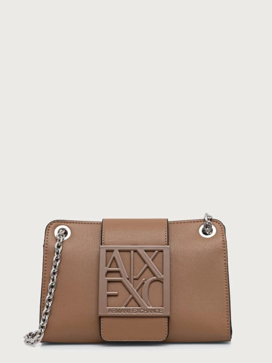 Obrázek produktu Armani Exchange kabelka přes rameno dámská z imitace kůže béžová