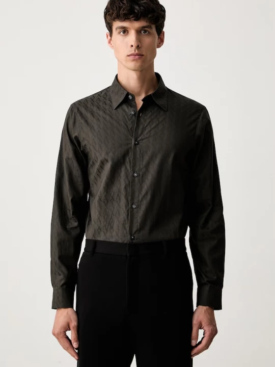 Obrázek produktu Armani Exchange košile pánská bavlněná zelená