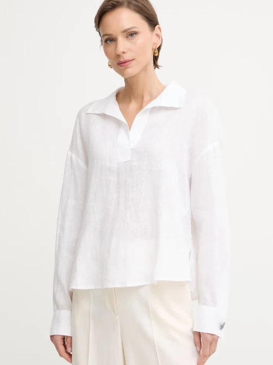 Obrázek produktu Armani Exchange košilová halenka dámská lněná