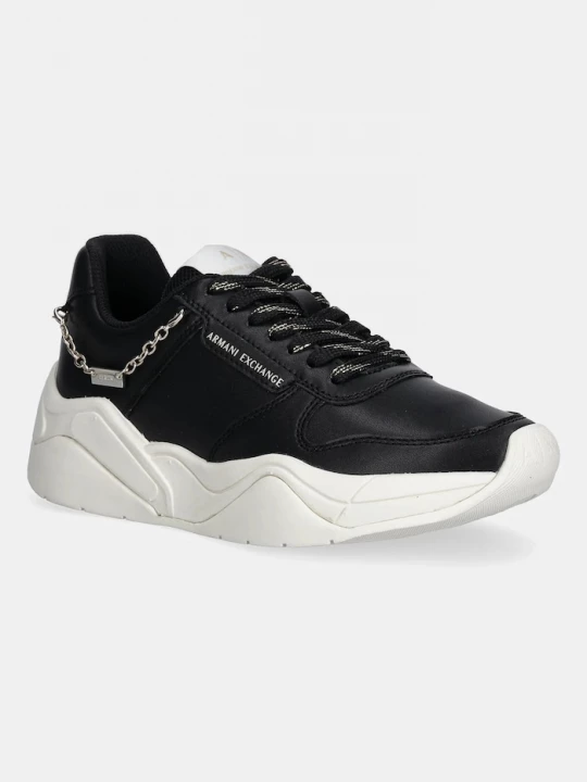 Obrázek produktu Armani Exchange Kožené tenisky Armani Exchange černá